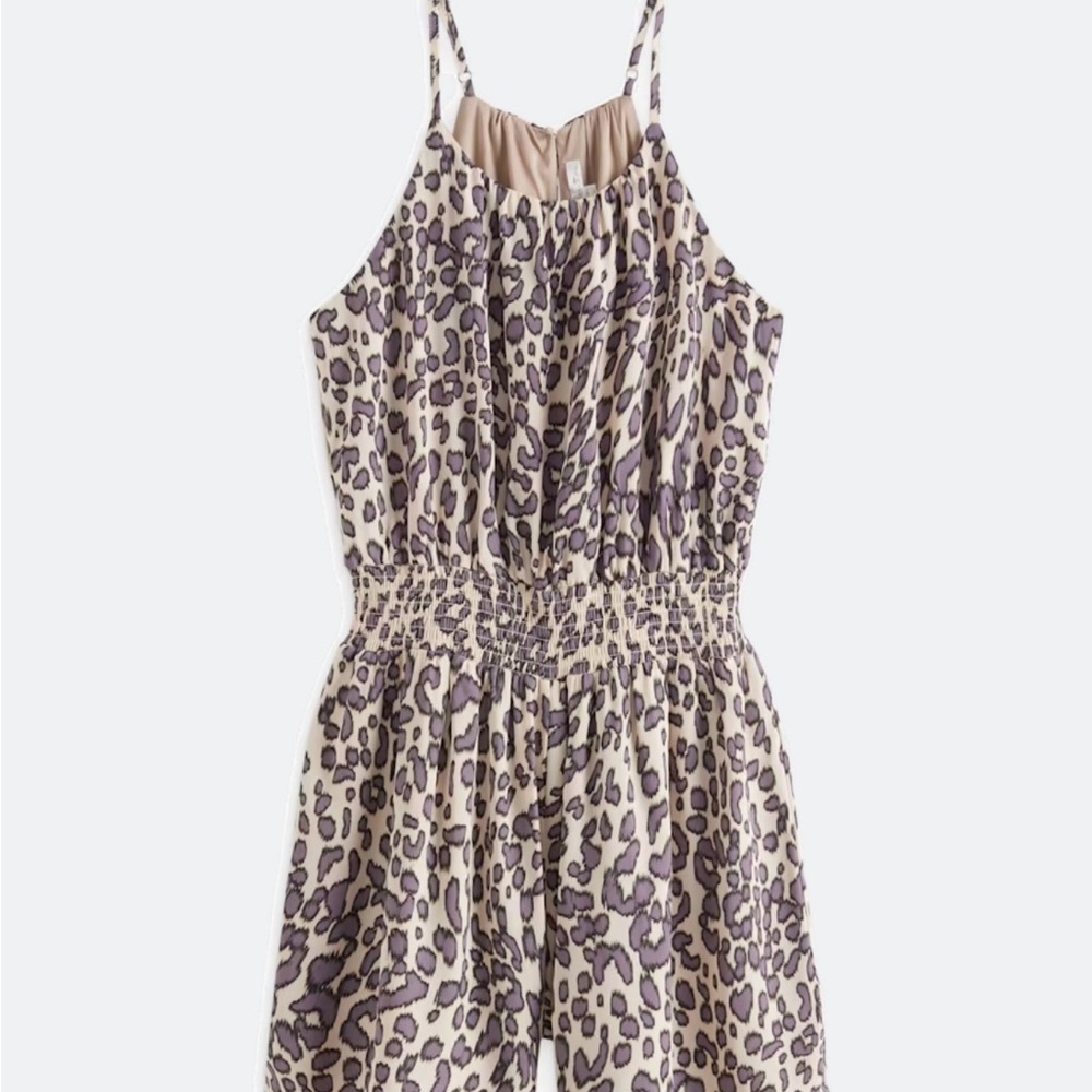 Nine Britton, Arden Romper Leopard Print